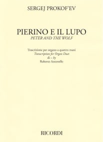 Prokofiev: Peter and the Wolf for Organ Duet published by Ricordi